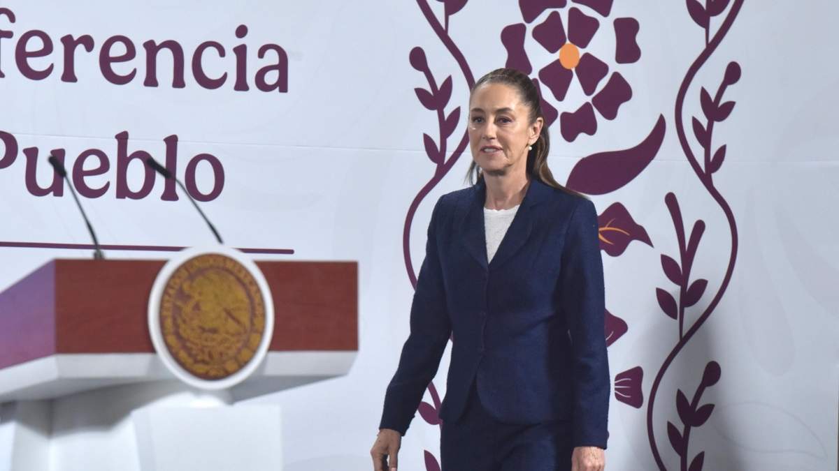 Claudia Sheinbaum en la mañanera del pueblo