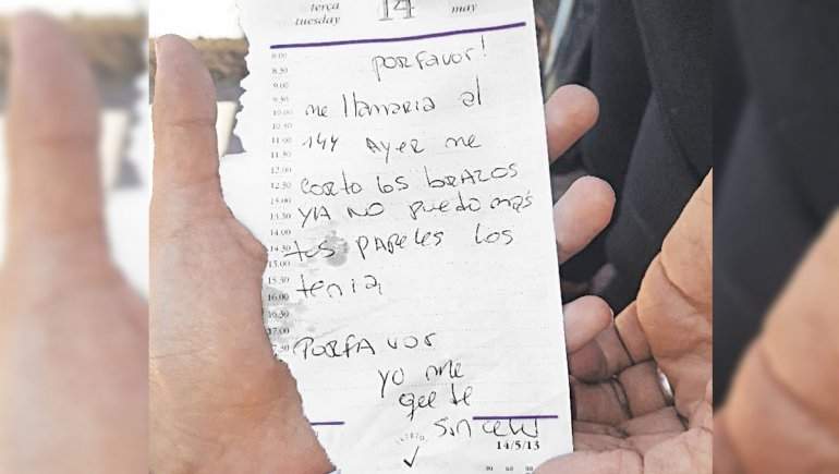 La nota de auxilio