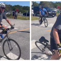 Joe Biden cae de su bicicleta durante paseo en Delaware (Video)