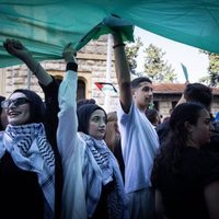 Miles de personas se manifiestan en Irak en apoyo a los palestinos