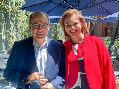 "Maru" Campos, candidata del PAN en Chihuahua, recibe consejos de Calderón