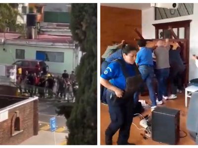 Grupo de choque irrumpe en reunión de socios del Club Britania Zavaleta de Puebla (Videos)