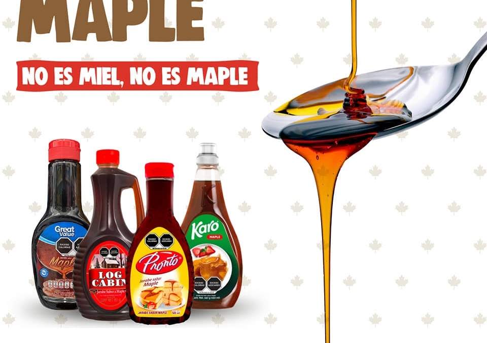 Jarabe de Arce, así se llama, y no miel de maple