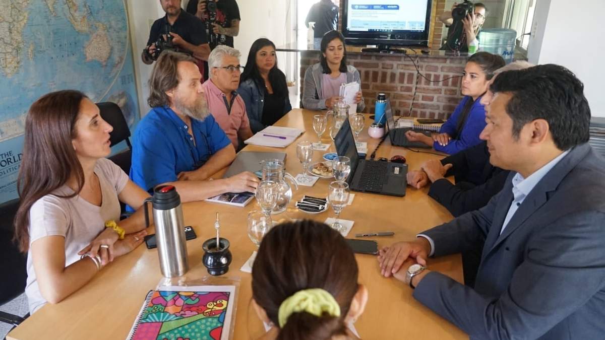 Reunión entre ATEN y el Gobierno provincial. Fuente: (Facebook)