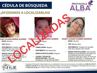 Liberan a esposa e hija de soldado que fueron secuestradas en Fresnillo
