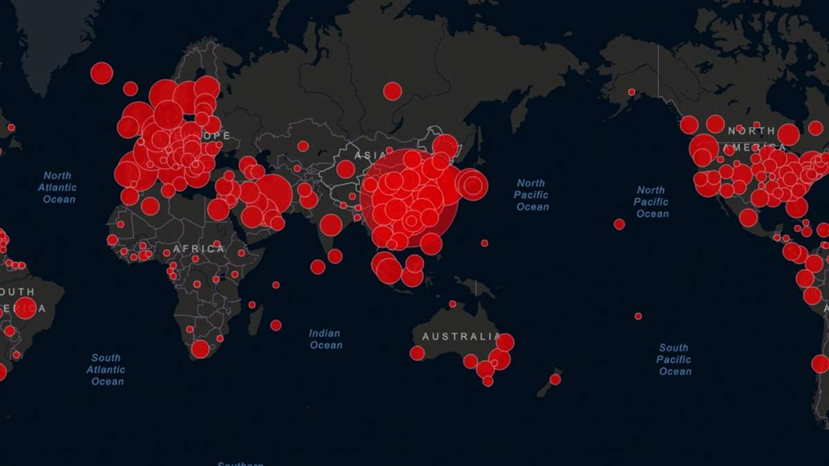 Mapa coronavirus. Fuente: (Instagram).