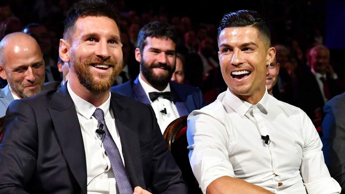 Messi y Cristiano Ronaldo. Fuente: (Twitter).