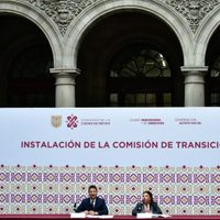 Con elogios a AMLO y Sheinbaum, inician Brugada y Batres transición “de terciopelo” en la CDMX