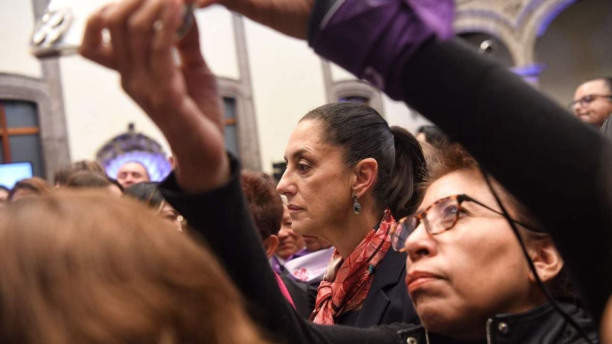 La jefa de Gobierno en la presentación del informe