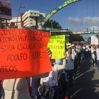 Escalan protestas para exigir reconstrucción de escuelas afectadas por sismo en Chiapas