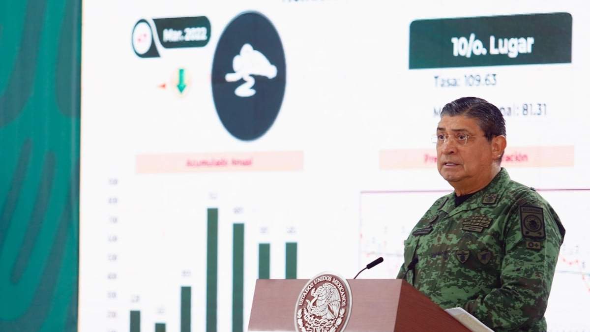 El titular de la Sedena, Luis Cresencio Sandoval González