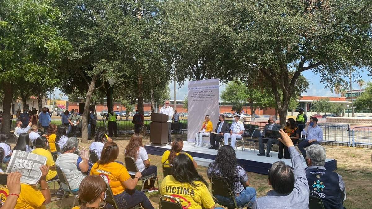 Acto de disculpa pública a familias de desaparecidos por marinos en Nuevo Laredo