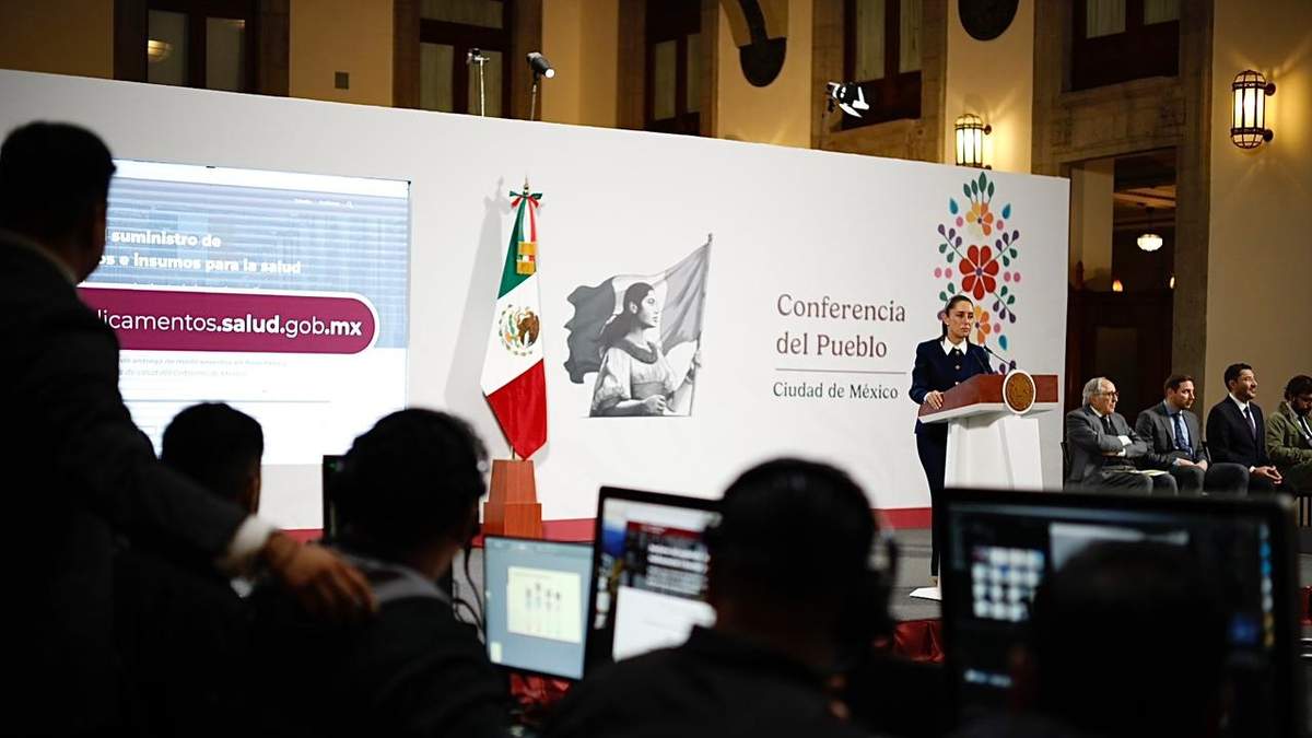 Claudia Sheinbaum en la conferencia del martes