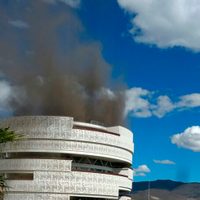 A dos meses de su inauguración, se registra incendio en sede del PJF de Oaxaca