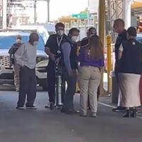 El muro fronterizo que reforzó Donald Trump en el cruce de Nogales