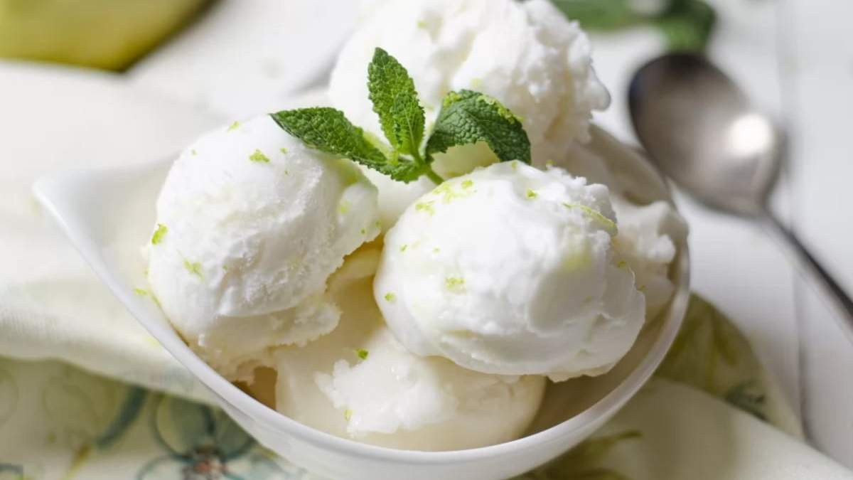 Helado de limón. Fuente: (Instagram)