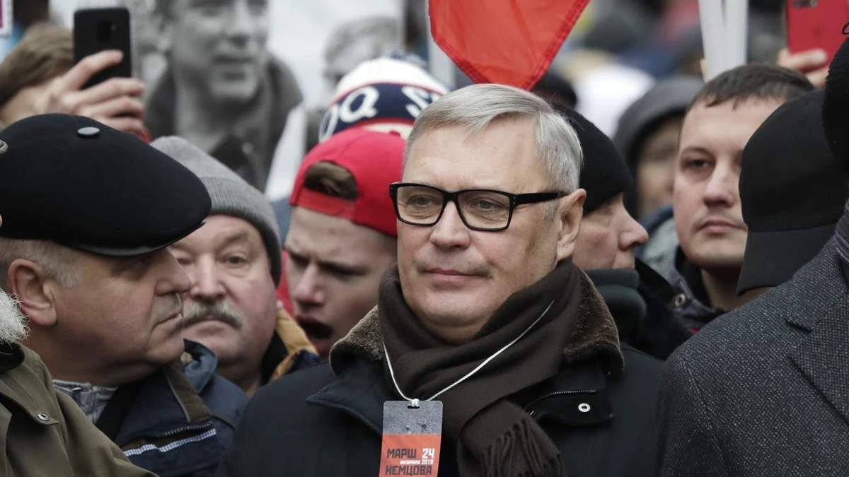 El ex primer ministro ruso y líder opositor Mikhail Kasyanov