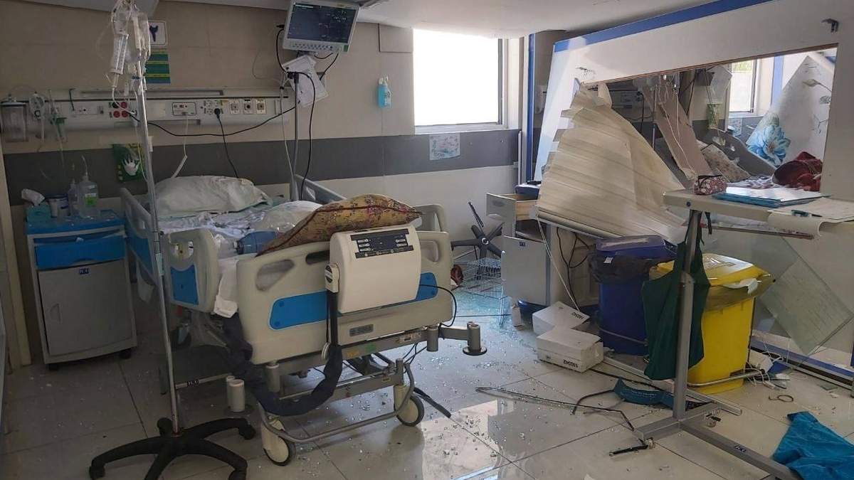 Daños en el Hospital Farabi