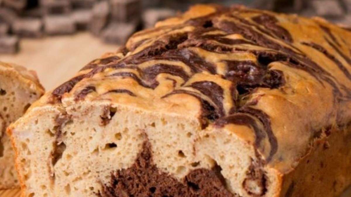 Budín bicolor, una receta para la merienda. Fuente: (Instagram)