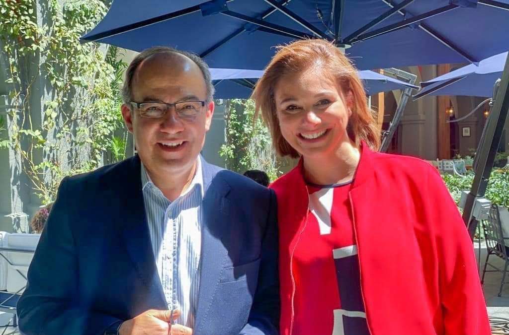 Felipe Calderón se reunió con Maru Campos, en Chihuahua