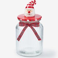 Con un frasquito de vidrio que seguro ibas a tirar, hacé es recipiente navideño que es una dulzura