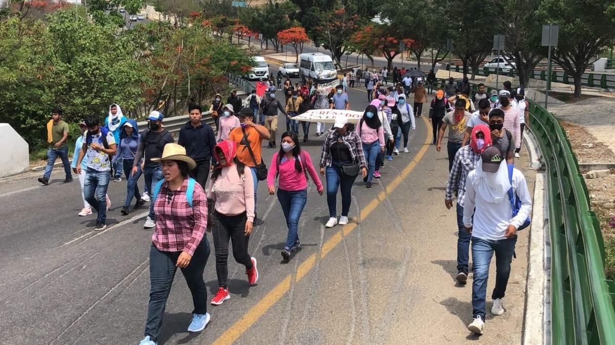 Los más de 500 manifestantes marcharon este miércoles