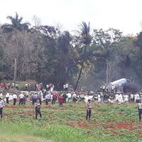 Imágenes del accidente de avión en Cuba