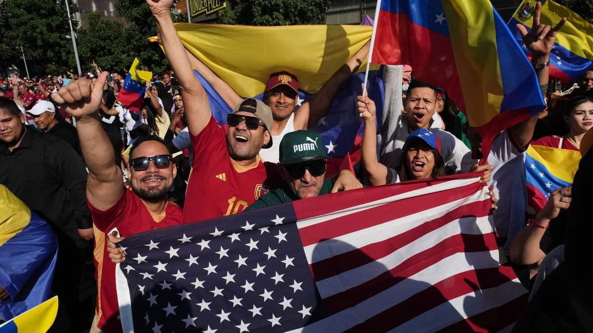Manifestaciones en EU tras la captura de Maduro