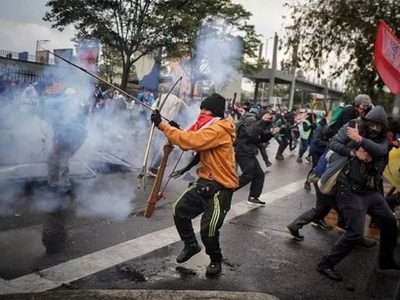 Cuatro heridos con flechas cerca de la embajada de Estados Unidos en Bogotá