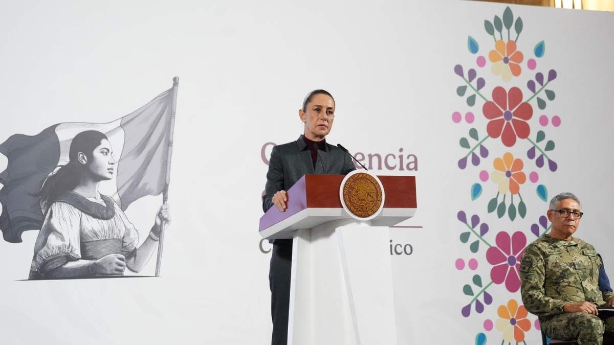 La presidenta Claudia Sheinbaum en la conferencia matutina de este 19 de junio de 2025