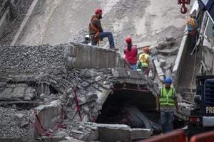 Colapso en tramo de la Línea 12 del Metro