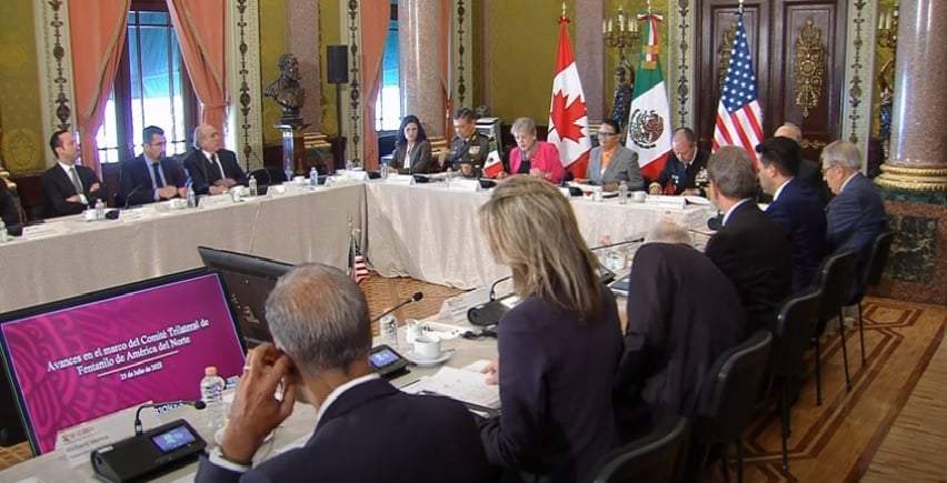 "La lucha contra las drogas lleva décadas y no se ha resuelto con medidas coercitivas", insistió la secretaria Rosa Icela Rodríguez en el Encuentro Trilateral