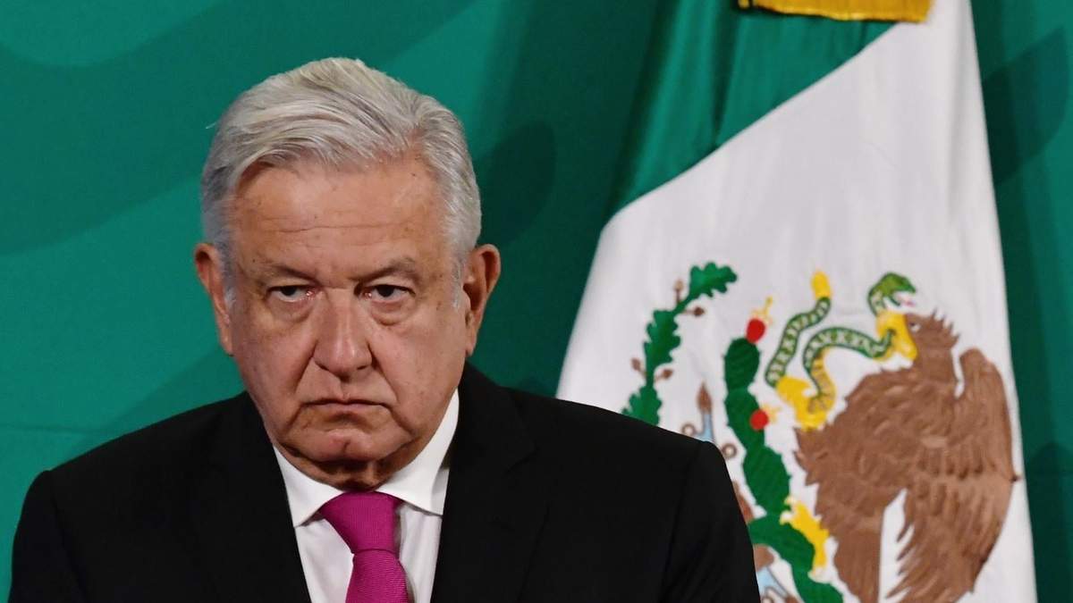 El presidente López Obrador en una de sus mañaneras
