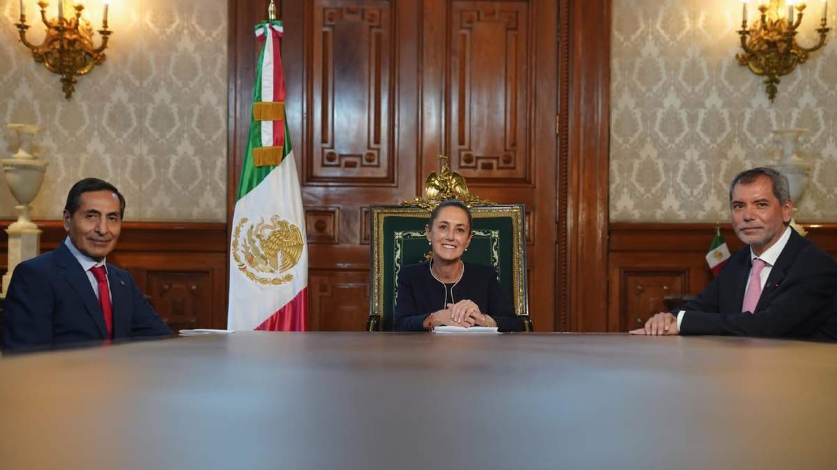Claudia Sheinbaum informa de la salida de Rogelio Ramírez de la O de Hacienda y presenta al nuevo secretario, Edgar Amador Zamora