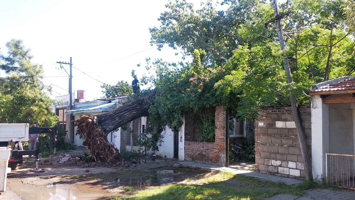 El temporal en Rosario. Fuente: (Twitter)
