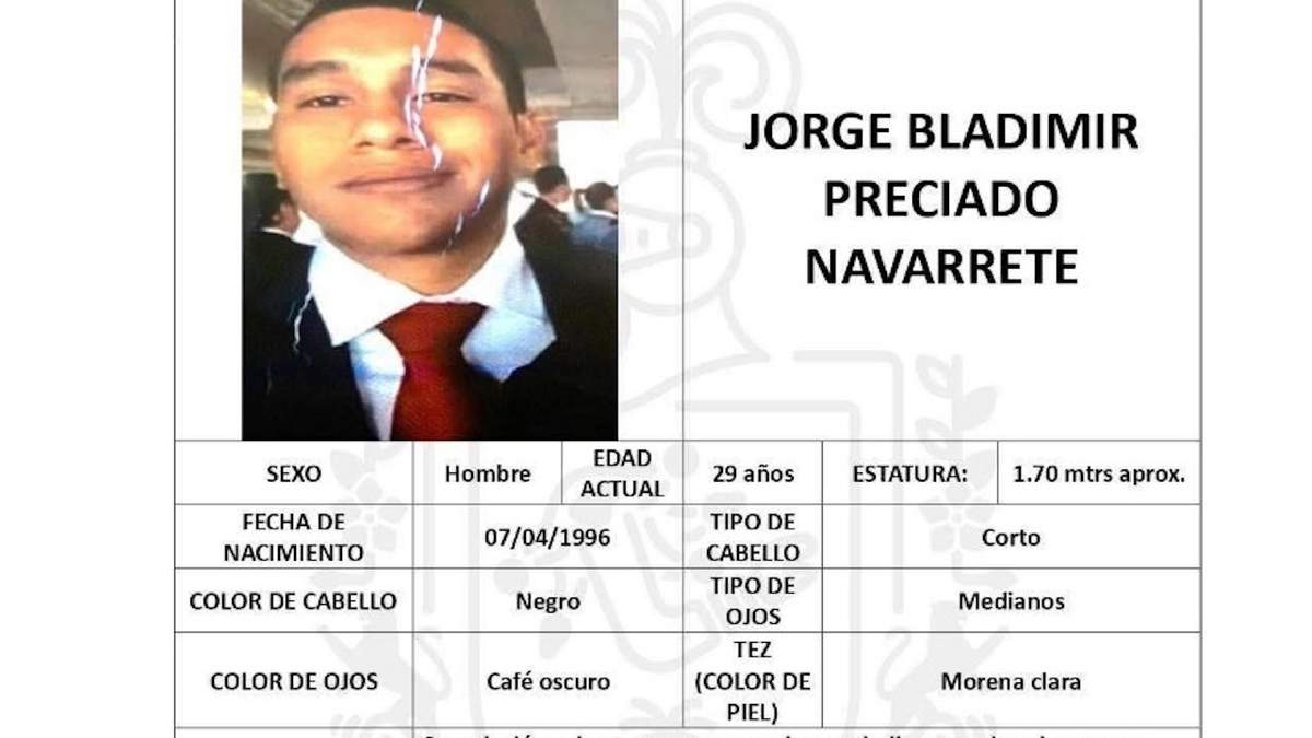 Ficha de Jorge Bladimir Preciado Navarrete