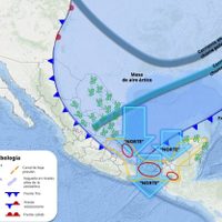 Masa de aire ártico y frente frío 28 impactarán el miércoles con lluvias fuertes, viento y niebla