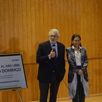 Plácido Domingo volvió al Conservatorio Nacional