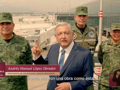 4o informe: AMLO aparece con militares y dice que el AIFA es el mejor de América Latina