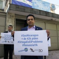 Entregan en la embajada de Nicaragua en México 42 mil firmas para exigir la destitución de Daniel Ortega