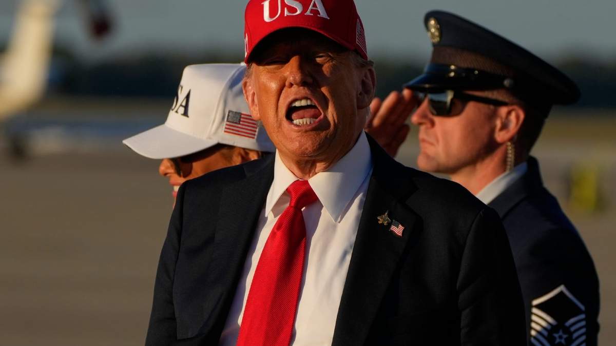 Trump en la Base Andrews