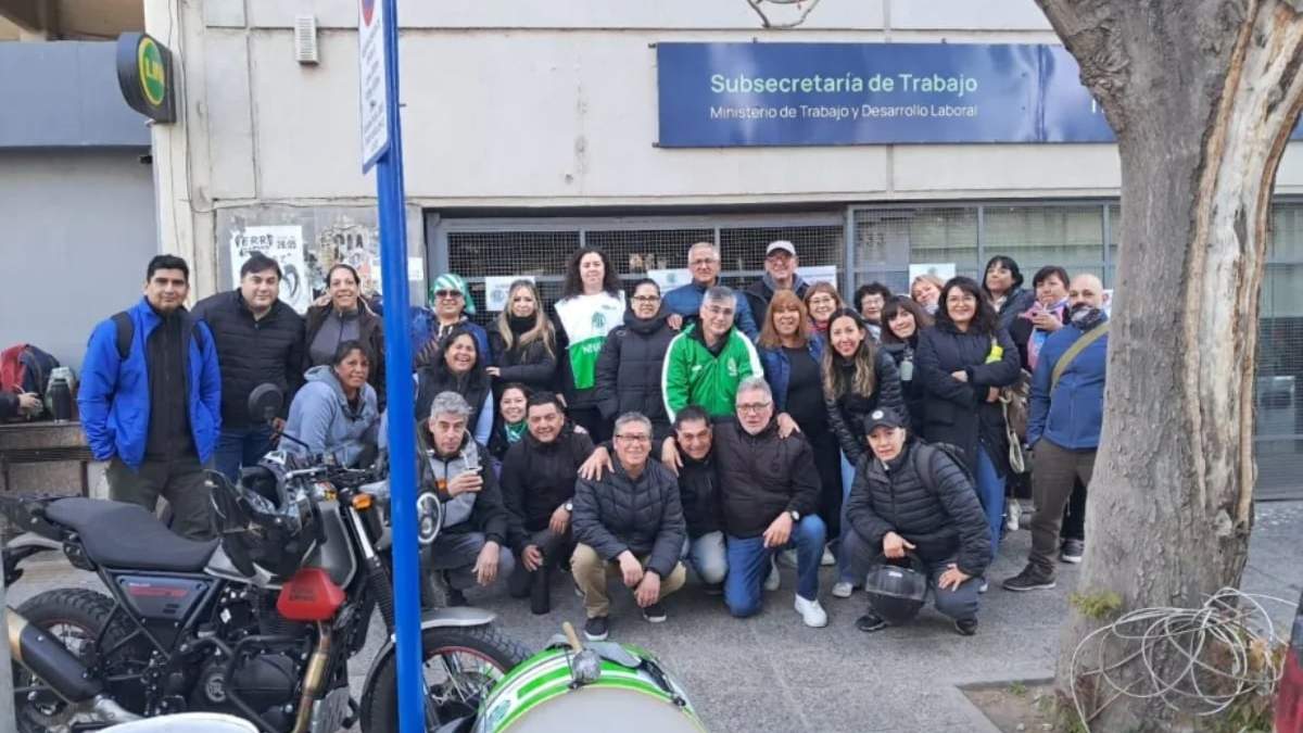 Manifestación frente a la subsecretaría de Trabajo. Fuente: (Sindicato)