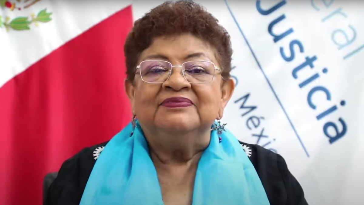 Ernestina Godoy en su videomensaje