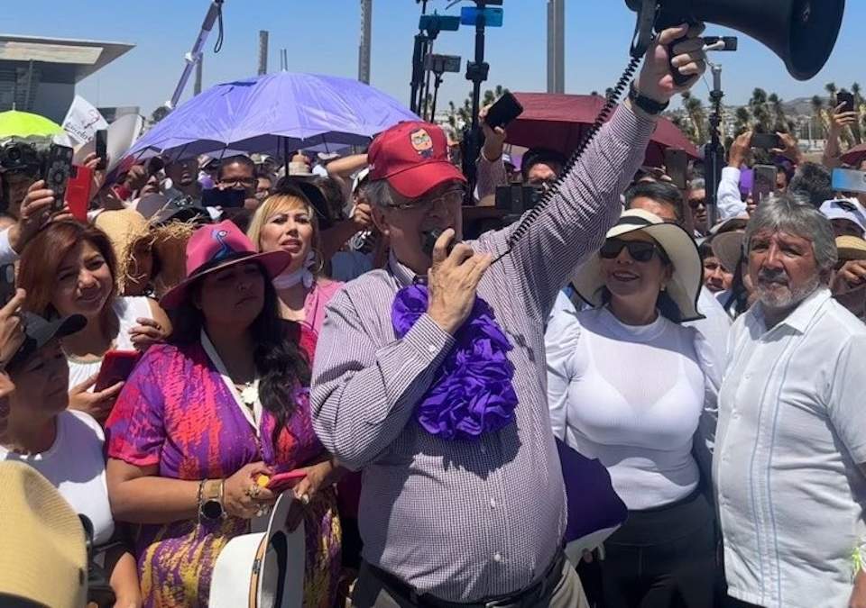 El excanciller en Pachuca