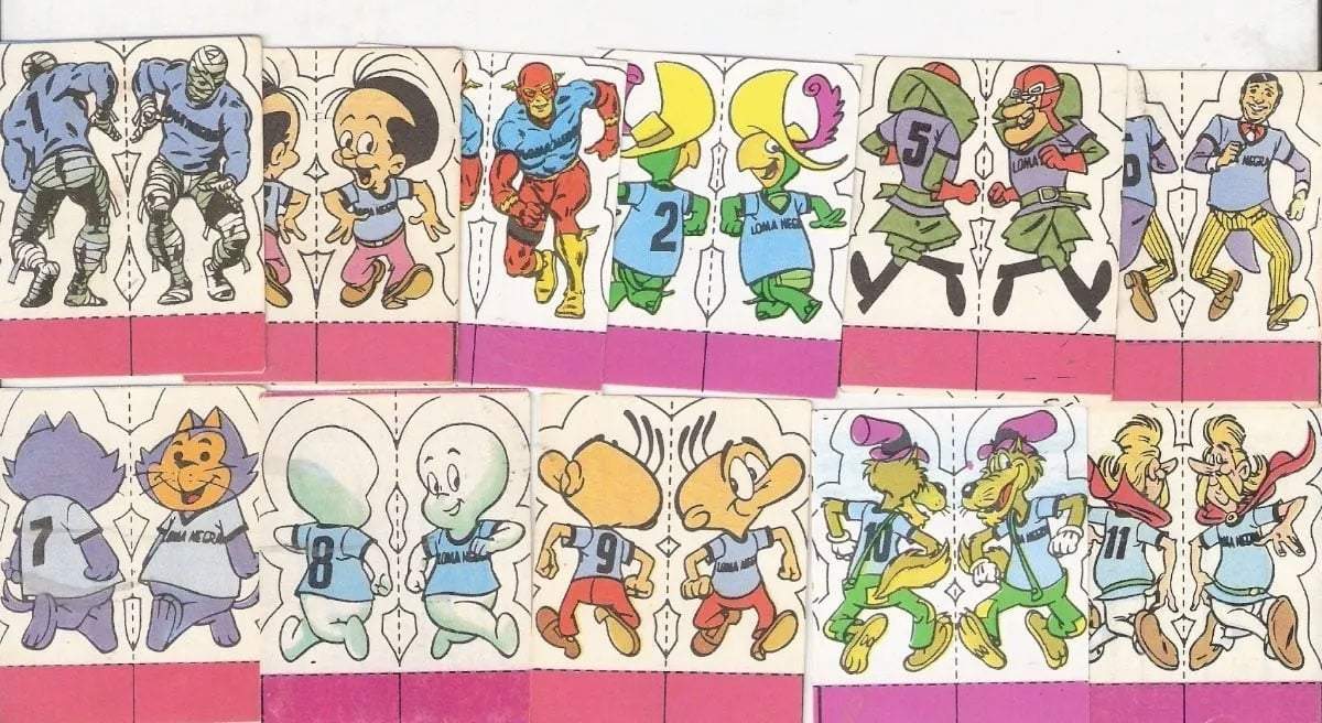 Las figuritas de Loma Negra los 80.
