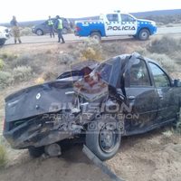 Impactante vuelco de una mujer embarazada en la ruta 17