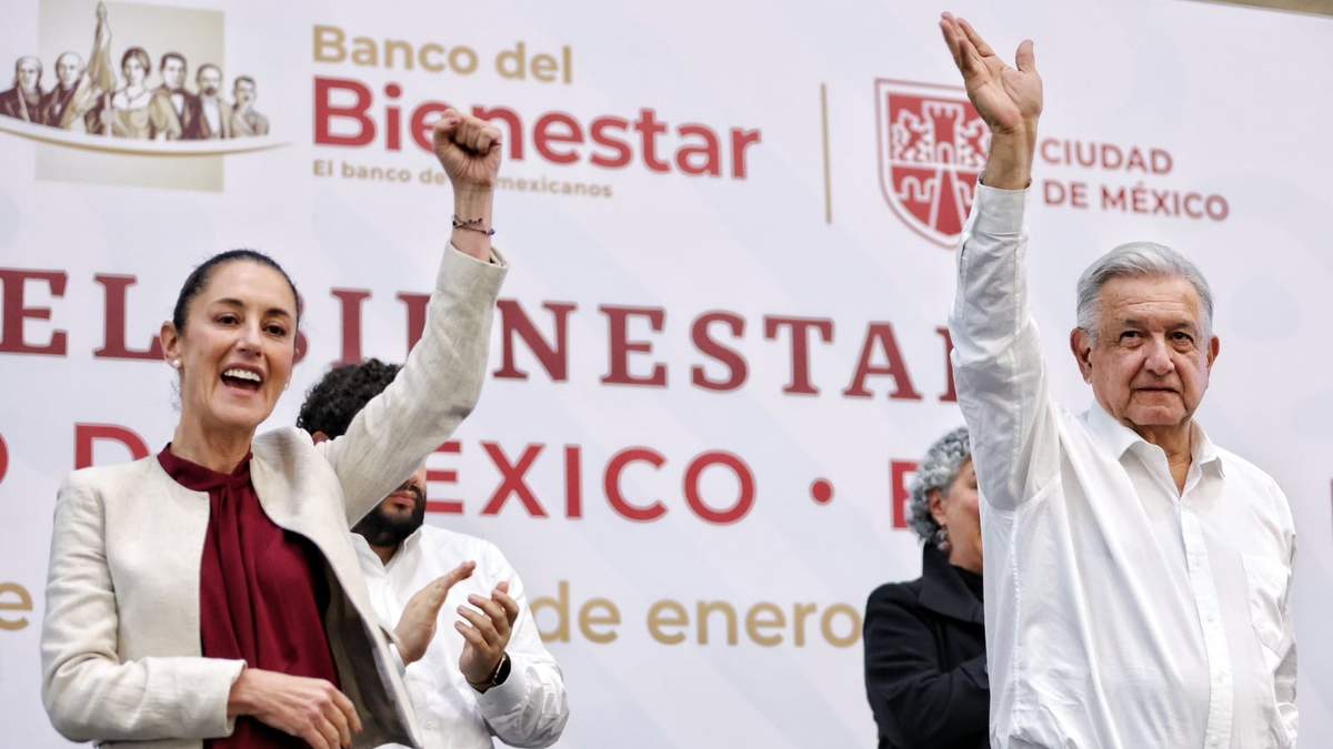 El presidente con Claudia Sheinbaum