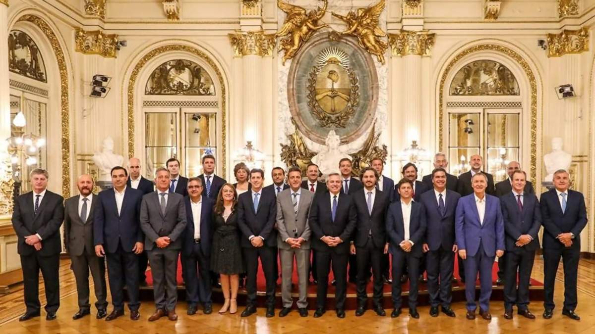 Alberto Fernández con mandatarios provinciales. Fuente: (Twitter)