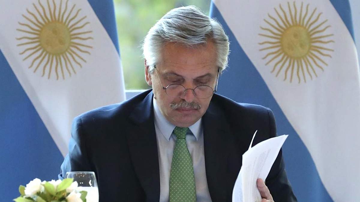 El presidente Alberto Fernández. Fuente: (Twitter)