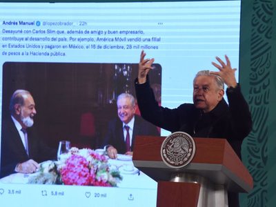 ¿Cómo no voy a invitar a Slim? Él no anda promoviendo la oposición contra nosotros